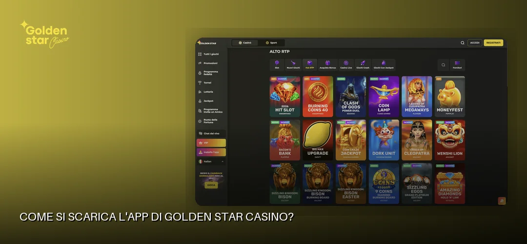 Golden Star Casino promotional banner